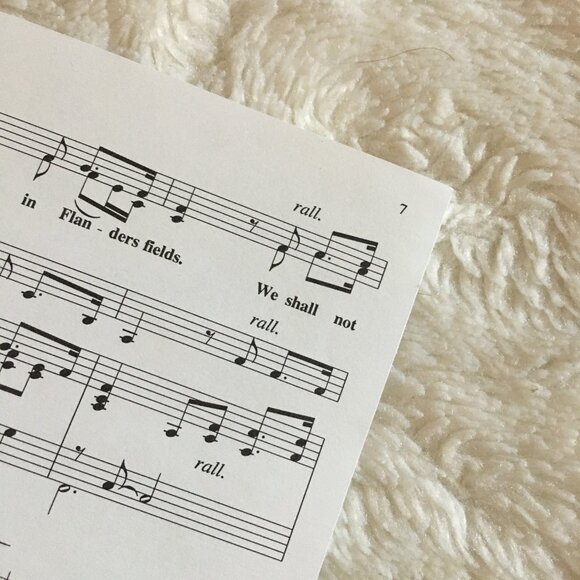 5/$25 'In Flanders Fields' Vocal Arrangement Music Sheets - Picture 3 of 3